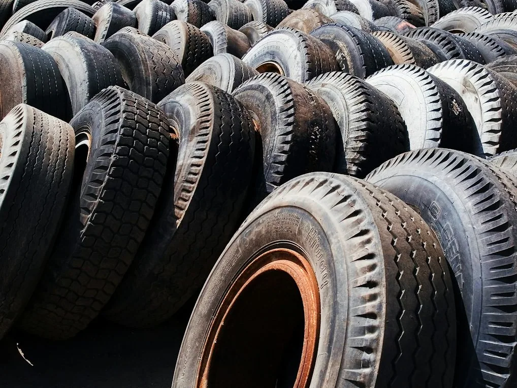 tyres stacked