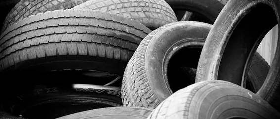 Rushden — tyre pile
