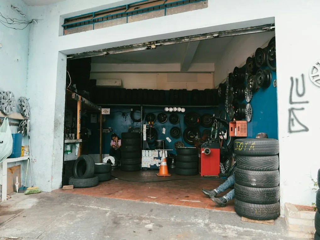 a tyre shop