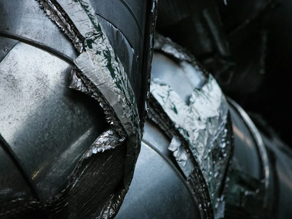 a damaged tyre